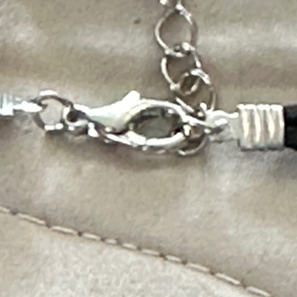 2/$10 Silver tone & double black Cord bracelet “Choose Your Dreams“ - Picture 8 of 15